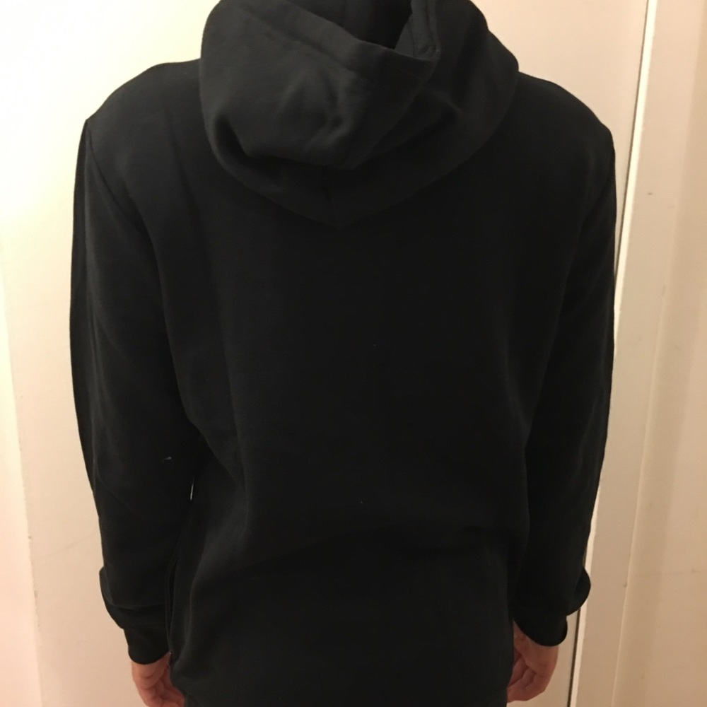 Adidas Originals Trefoil Black Hoodie Sz Small - Picture 7 of 8